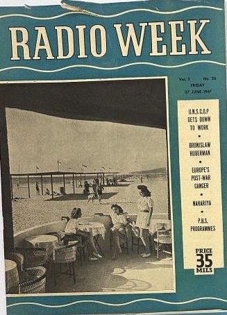 cover page of Radio Week  Vol 2, No. 26,  Friday, June 27, 1947