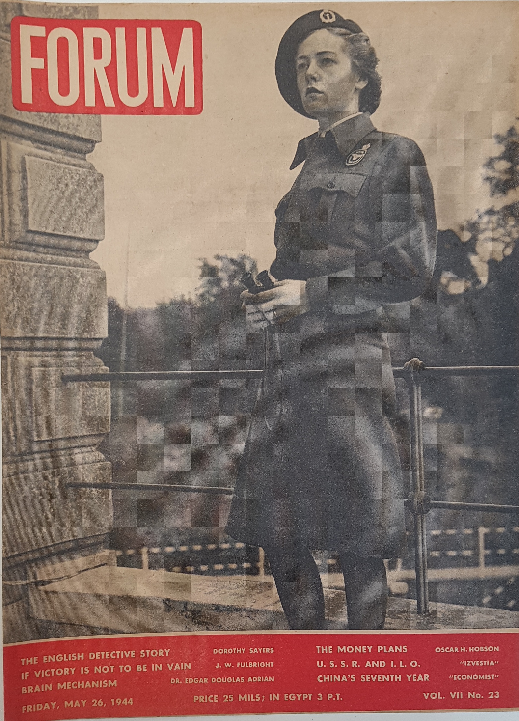 cover page of Forum Vol 7, No 23, May 26, 1944