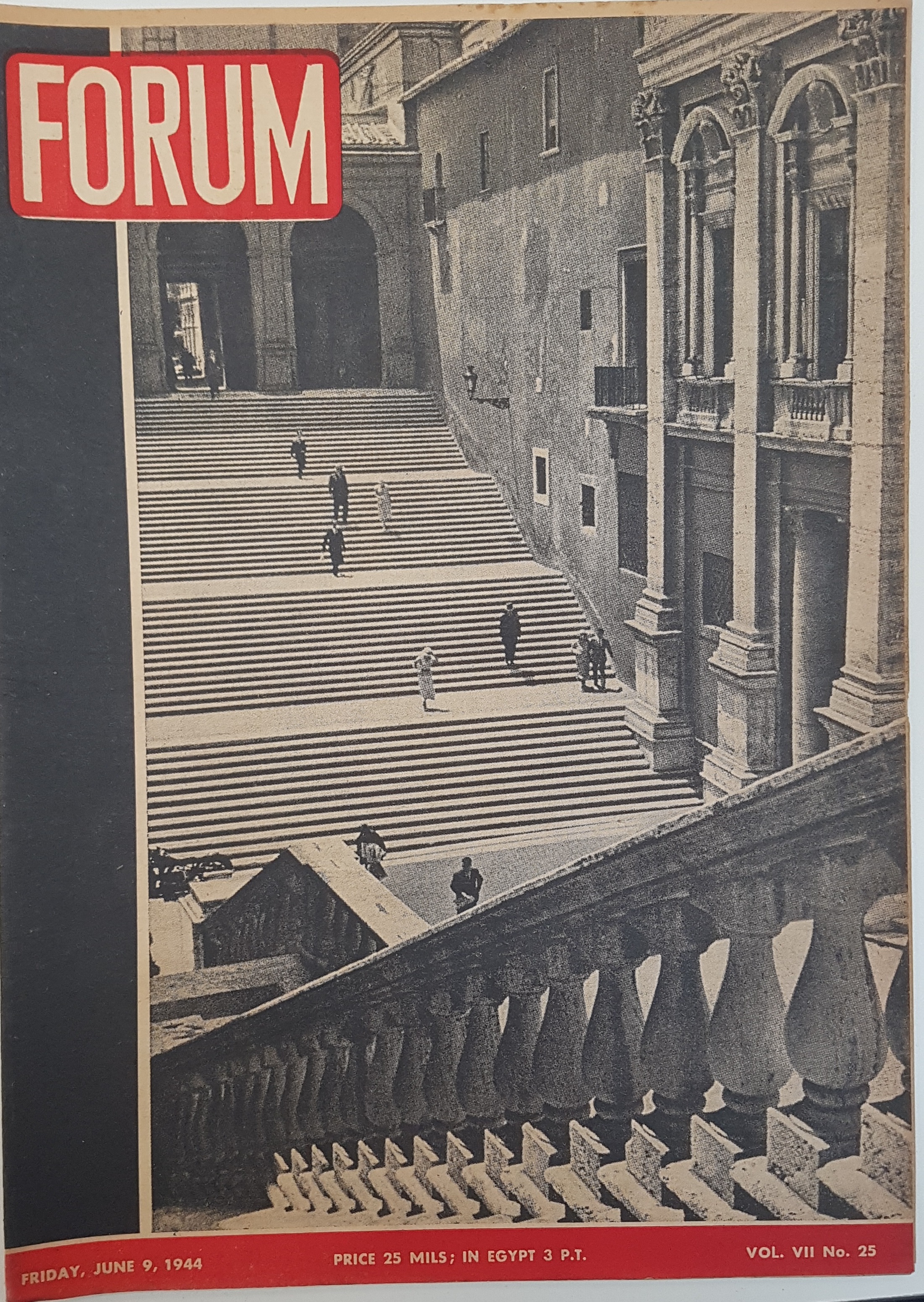 cover page of Forum Vol 7, No. 25, June 9, 1944