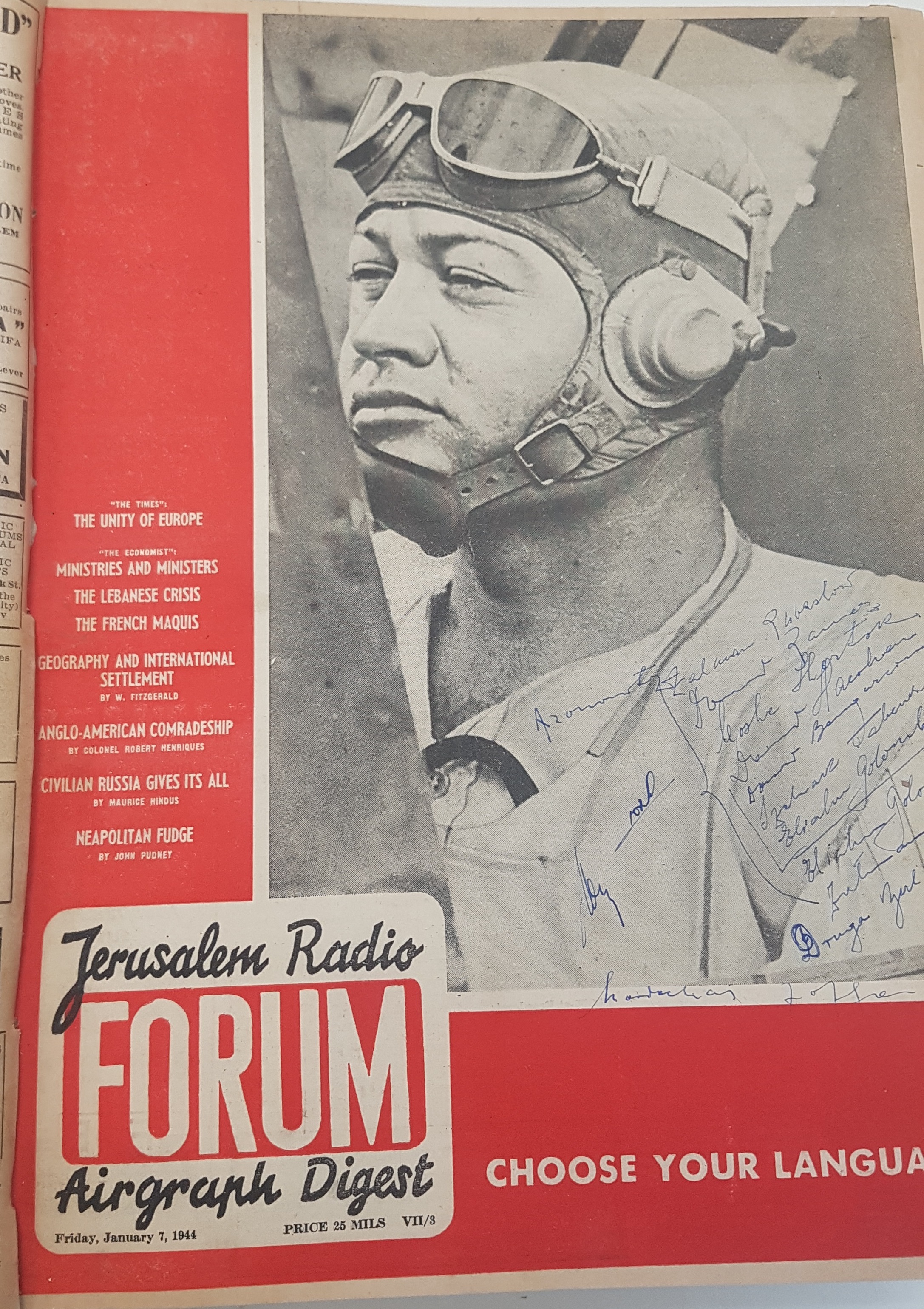 cover page of Forum Vol 7, No 3, January 7 1944