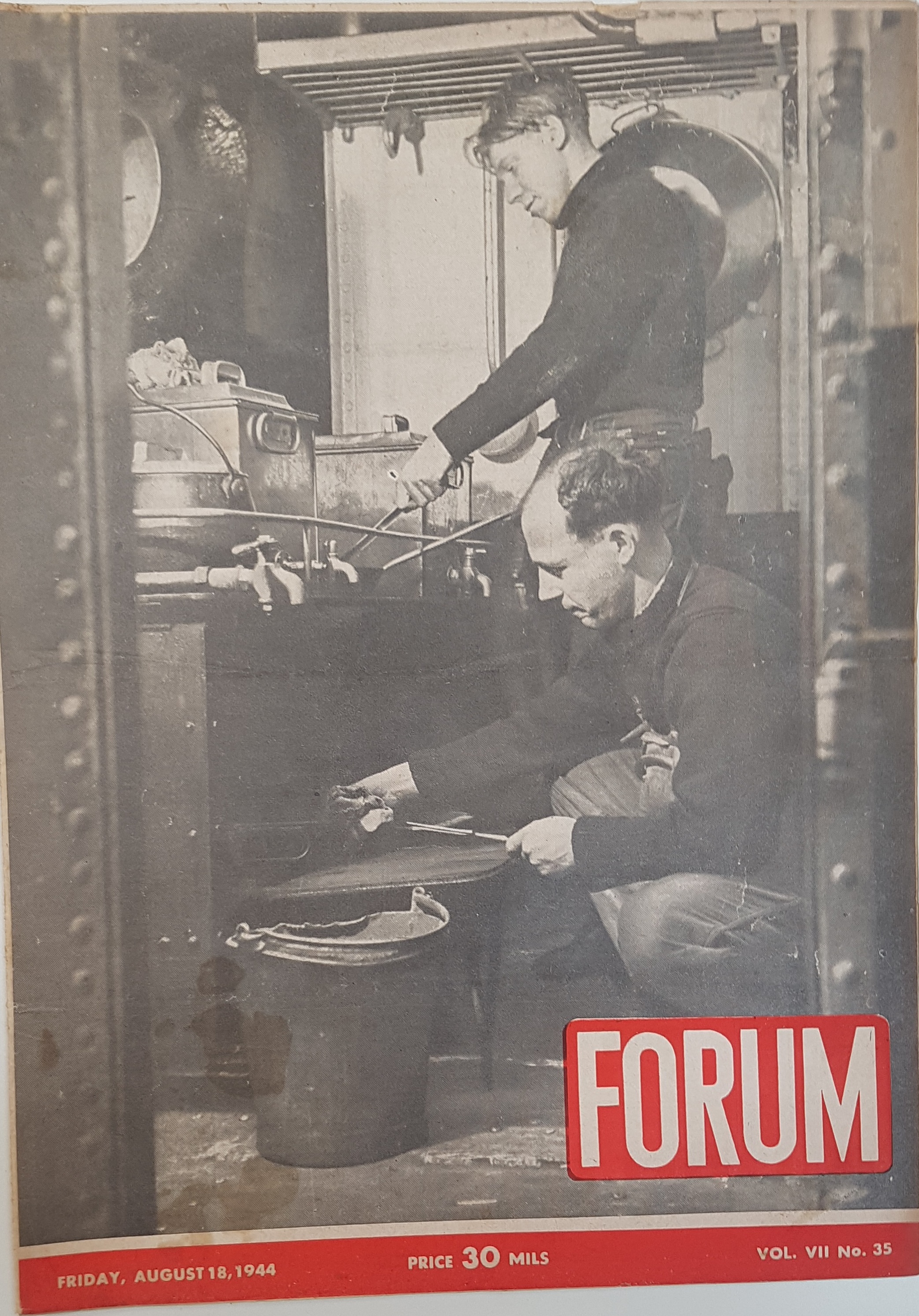 cover page of Forum Vol 7, No 35, August 18, 1944