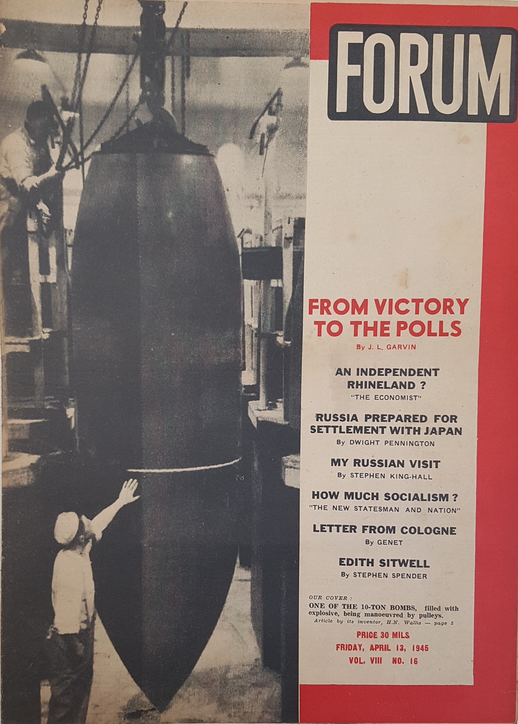 cover page of Hagalgal Vol 8, No 16, April 13, 1945